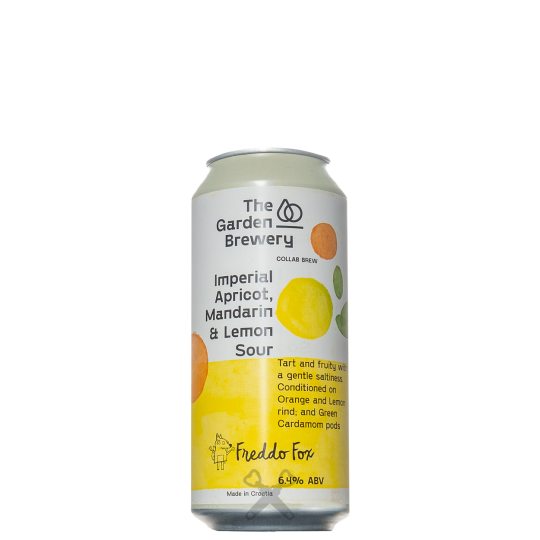 Imperial Apricot, Mandarin & Lemon Sour The Garden Brewery Sour